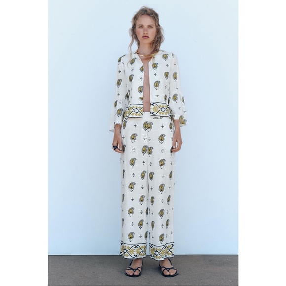 Zara Pants - Matching Set 😍 | Zara | Size Small | Embroidered Set